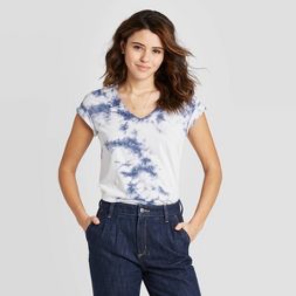 Universal Thread Tops - Universal Thread Tie Dye V Neck TShirt